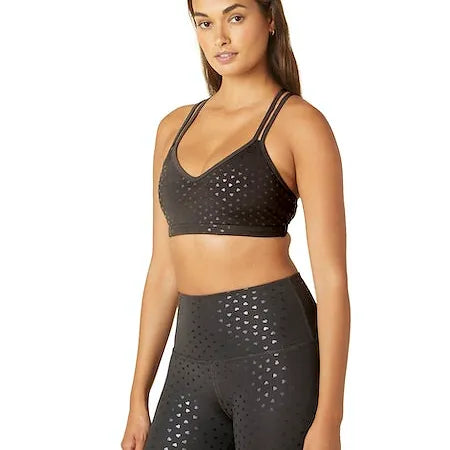 Beyond Yoga Black Hearts Bra