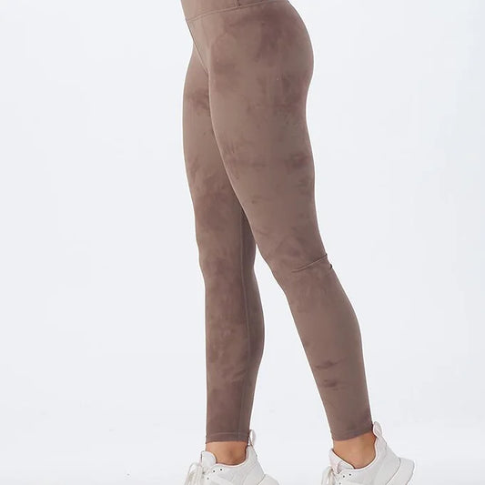 Glyder High Waist Pure Legging - Mocha Tie-Dye
