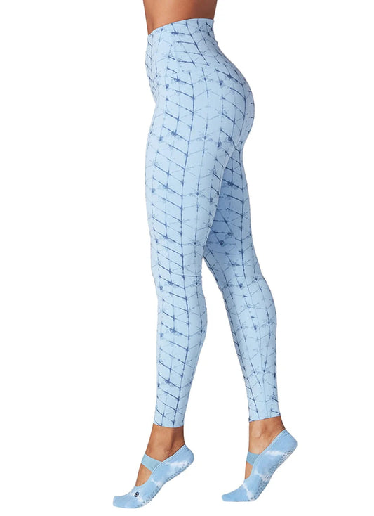 Tavi High Waisted 7/8 Legging - Wave Chevron