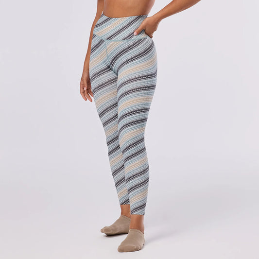Tavi Seamless 7/8 Rib Leggings - Mirage Stripe