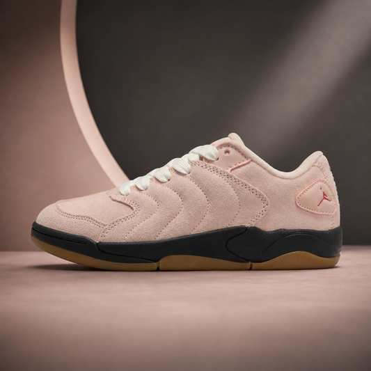 Jordan Session (GS) “Atmosphere” Gum Light Brown / Varsity Red