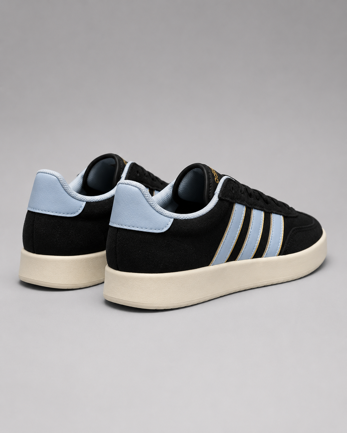 adidas Women’s Barreda Sneakers – Core Black / Wonder Blue / Gold Metallic
