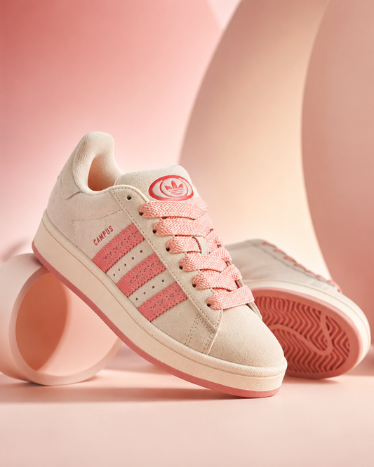 adidas Originals Campus 00s J 'Heart/Pink Cutout' – Cream White & Semi Pink Spark