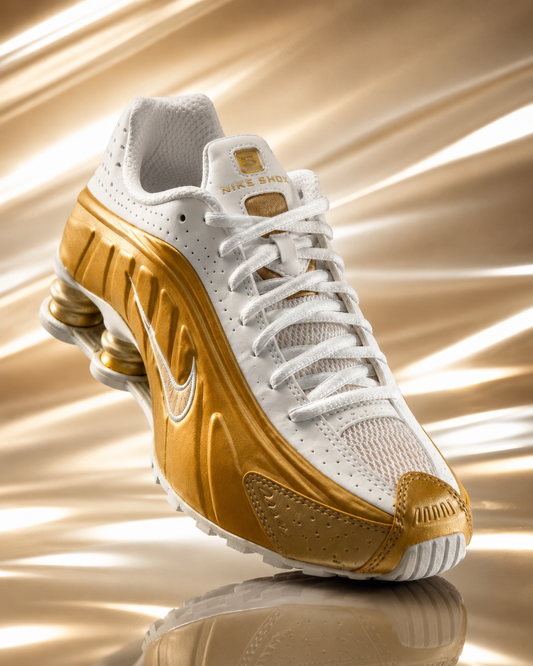 Nike Shox R4 'Metallic Gold' – Soft Pearl & Gold