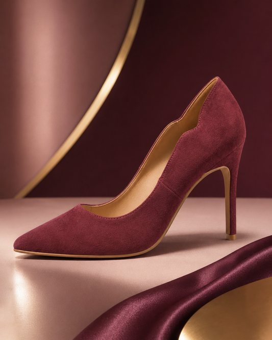 Chinese Laundry Spice 'Fine Suede' Scalloped Pump