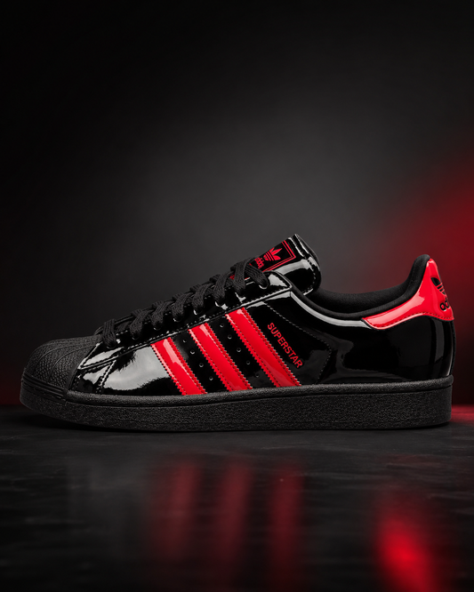 adidas Originals Superstar II 'Black Patent & Pink'