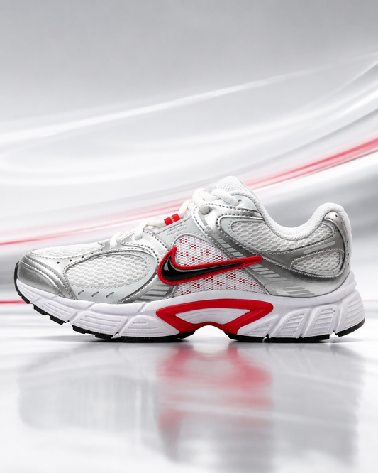 Nike V5 RNR Women’s Sneaker: White / Picante Red / Vast Grey / Black