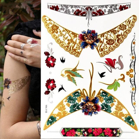 Glitter Gold/Silver Body Tattoo