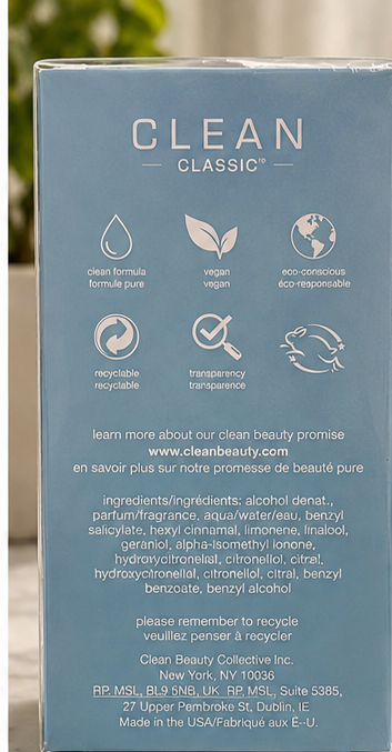 CLEAN Classic Soft Laundry Eau de Parfum – 60 mL / 2 fl oz – New, Sealed