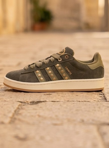 adidas Originals Campus 00s W – 'Shadow Olive' Studded Gold