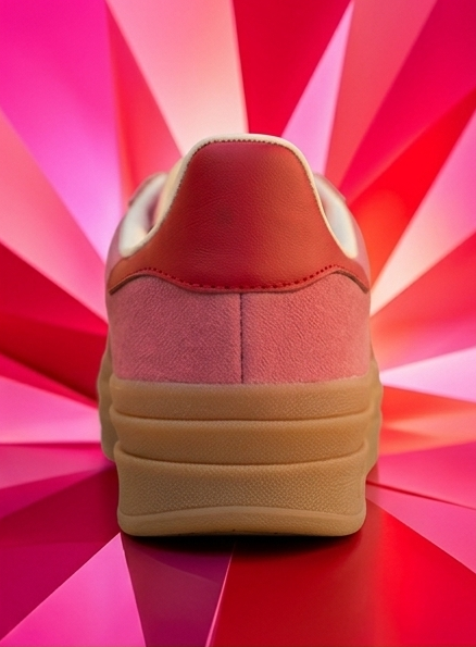 adidas Gazelle Bold J – 'Pink Glow / Better Scarlet' Triple-Stacked Platform