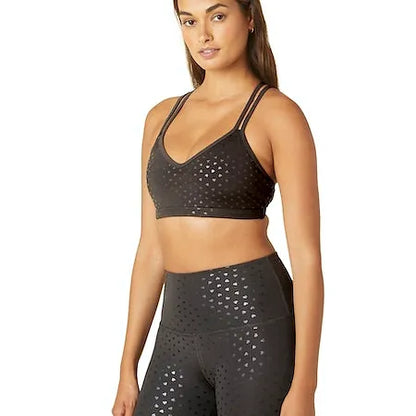 Beyond Yoga Black Hearts Bra