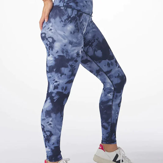 Glyder Sultry Rib: Nautical Wash Tie-dye Legging