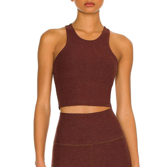 Beyond Yoga Space Dye Tank - Mahogany Brown