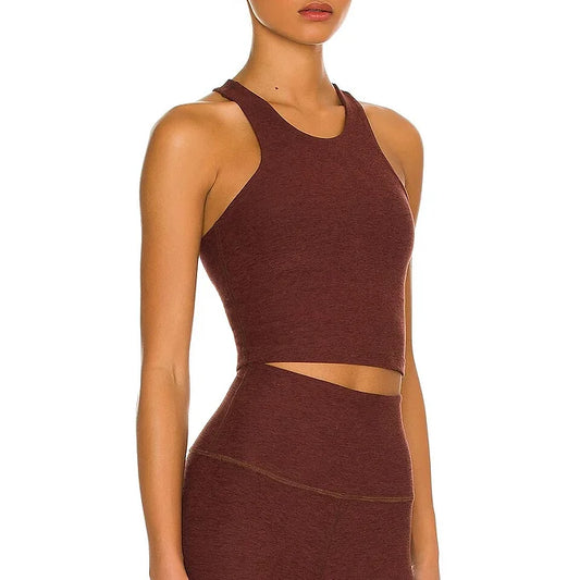 Beyond Yoga Space Dye Tank - Mahogany Brown