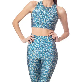 Emily Hsu - Surya Crop Turquoise