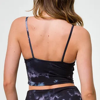 Onzie Belle Cami Crop Tank Top - Tie-Dye