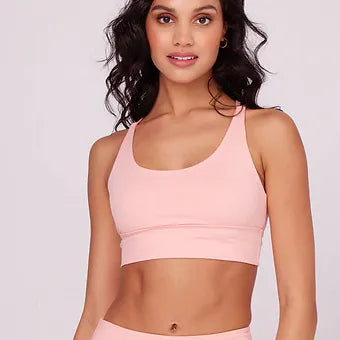 Onzie Eco Luxe Bra - Peach Quartz