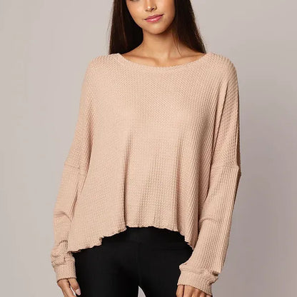 Emily Hsu Oversized Waffle Top