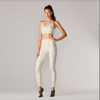 Tavi - Legging taille haute couleur sable