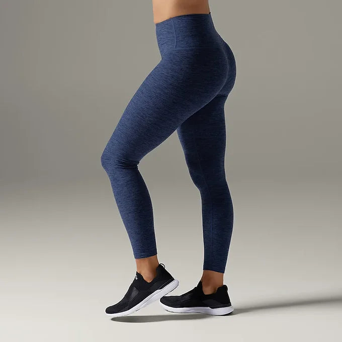 Leggings Tavi de talle alto 7/8 - Azul jaspeado