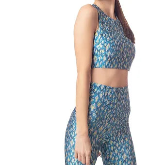 Emily Hsu - Surya Crop Turquoise