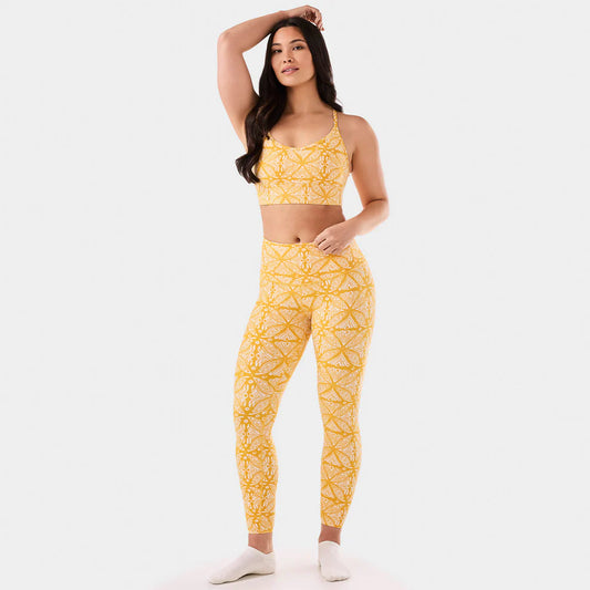 Legging 7/8 taille haute TaviSculpt® – Apricot Batik