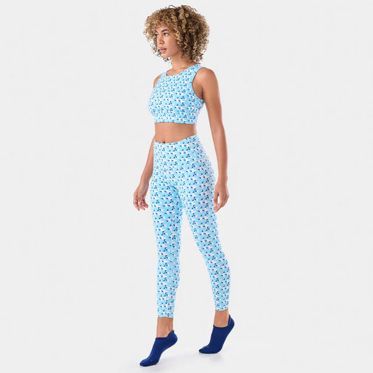 TaviSculpt® High Waisted 7/8 Leggings - Geo Sail