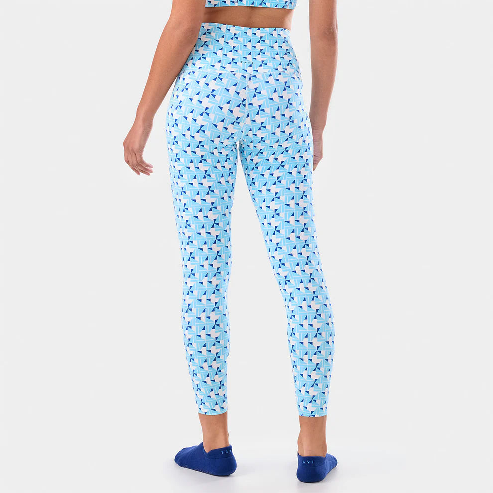 Legging TaviSculpt® taille haute 7/8 - Voile géométrique