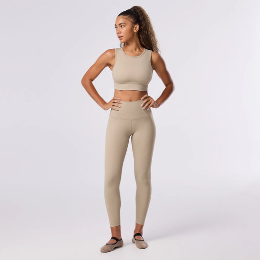 TaviSculpt® High Waisted 7/8 Legging -  Kiso Shitake