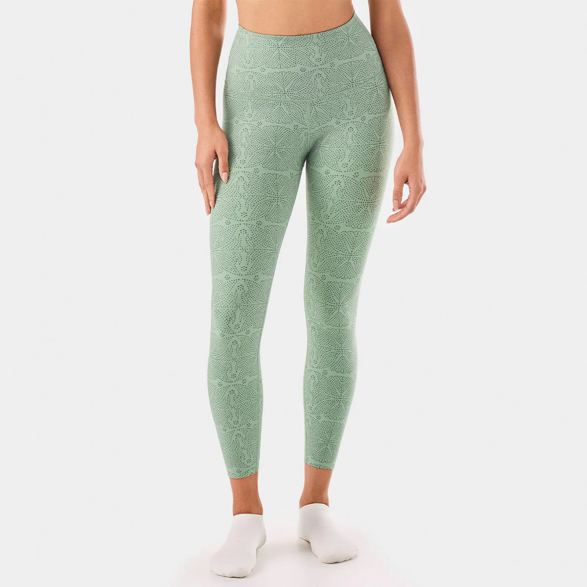TaviSculpt® High Waisted 7/8 Legging - Sage Batik