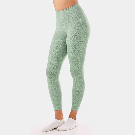 TaviSculpt® High Waisted 7/8 Legging - Sage Batik