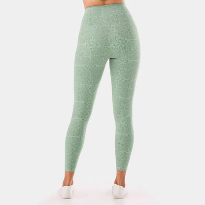 TaviSculpt® High Waisted 7/8 Legging - Sage Batik