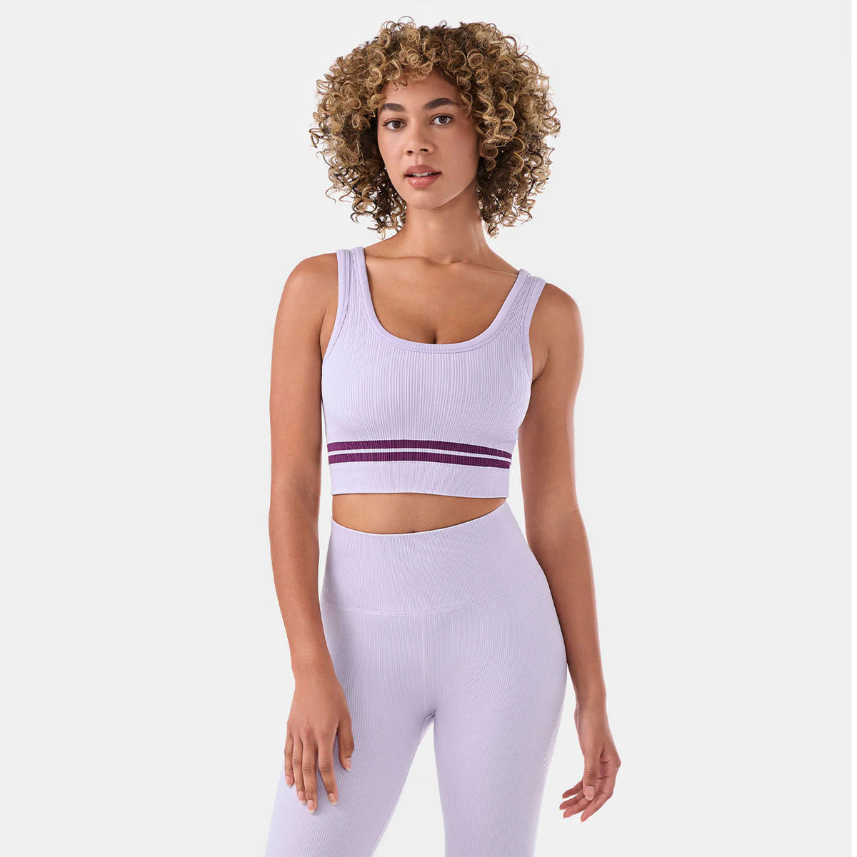 Soutien-gorge côtelé Tavi Seamless Vibe - Lavande