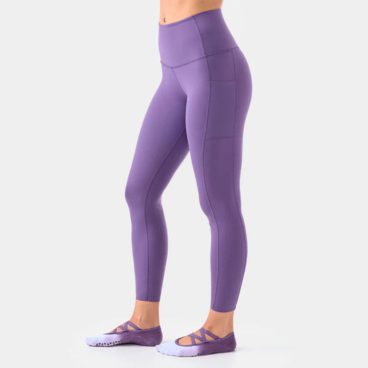 TaviSculpt® High Waisted 7/8 Leggings - Grape