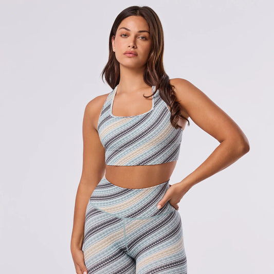 Tavi Seamless Racerback Rib Bra - Mirage Stripe