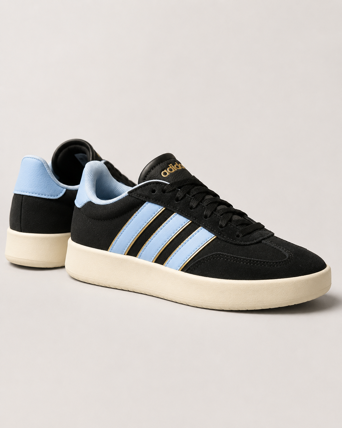 adidas Women’s Barreda Sneakers – Core Black / Wonder Blue / Gold Metallic