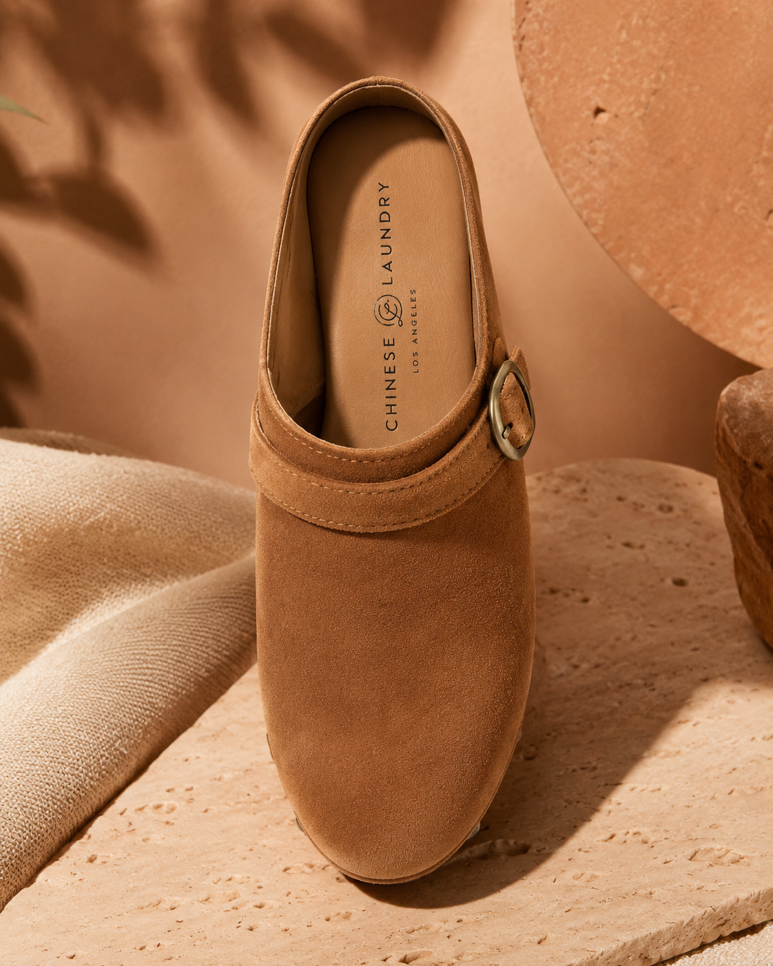 Chinese Laundry Cindy 'Split Suede' Studded Clog