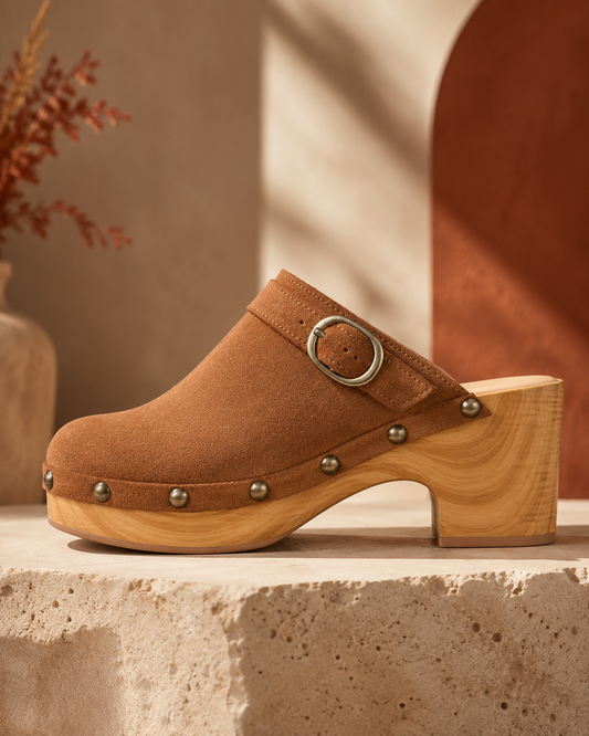 Chinese Laundry Cindy 'Split Suede' Studded Clog