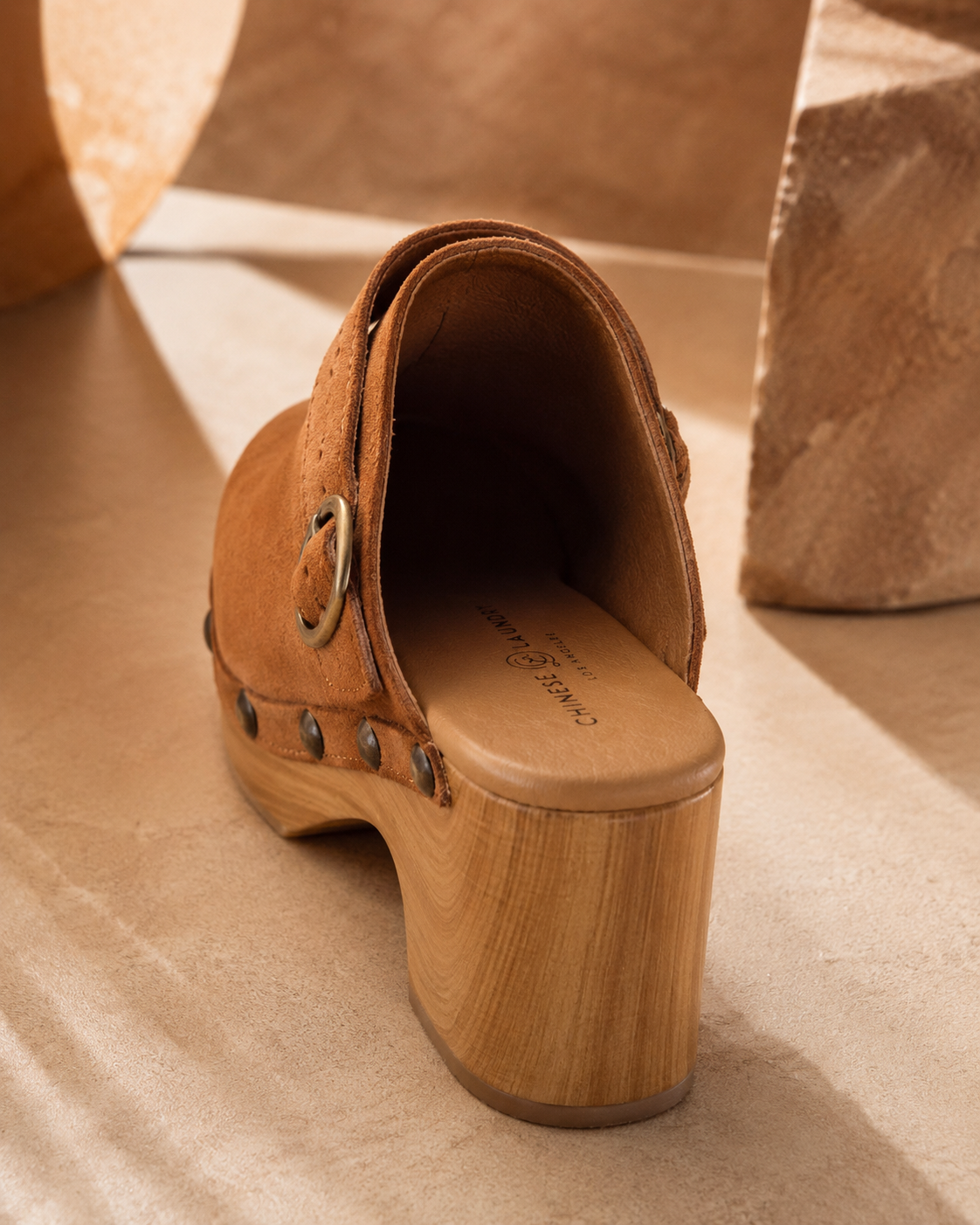 Chinese Laundry Cindy 'Split Suede' Studded Clog