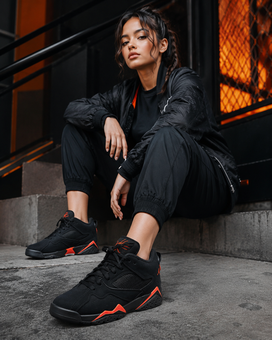 Jordan MVP 678 GS 'Infrared 23' – Stealth Black & Neon Red