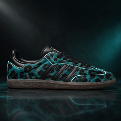 adidas Samba OG Women’s Sneakers – Semi Screaming Green Leopard