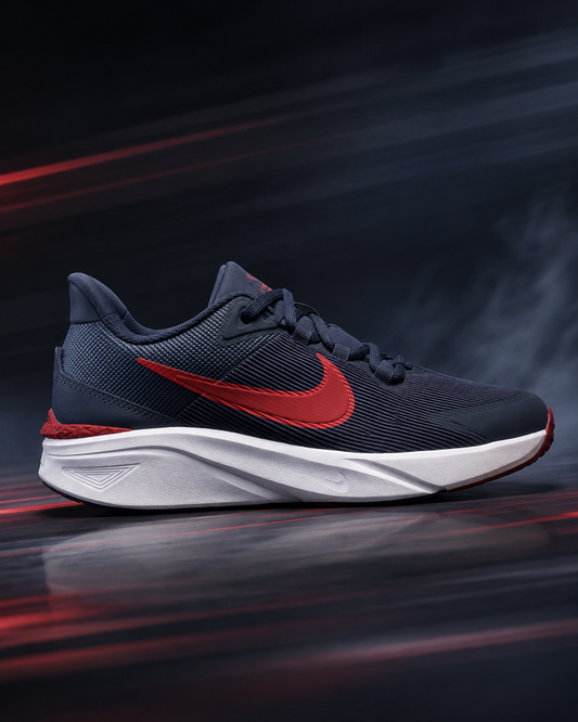 Nike Star Runner 4 Women’s Running Sneakers – Thunder Blue & Gym Red