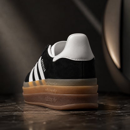 adidas Gazelle Bold Women’s Platform Sneakers – Black, White & Gum
