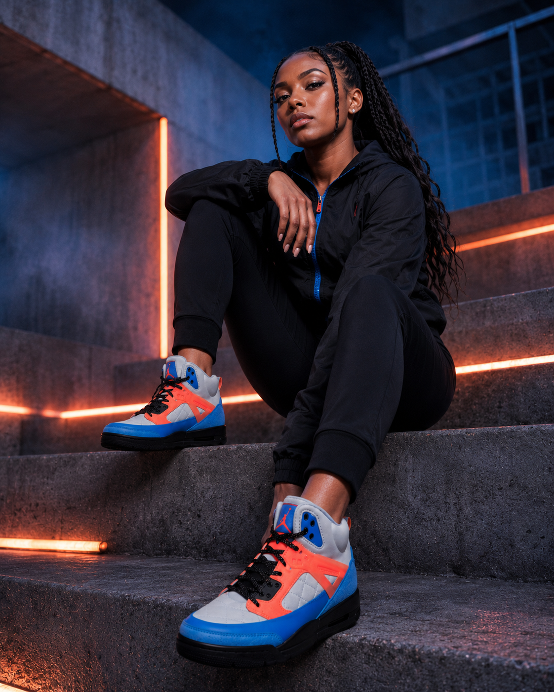 Jordan Winterized Spizike GS – Ghost / Hot Lava / Photo Blue