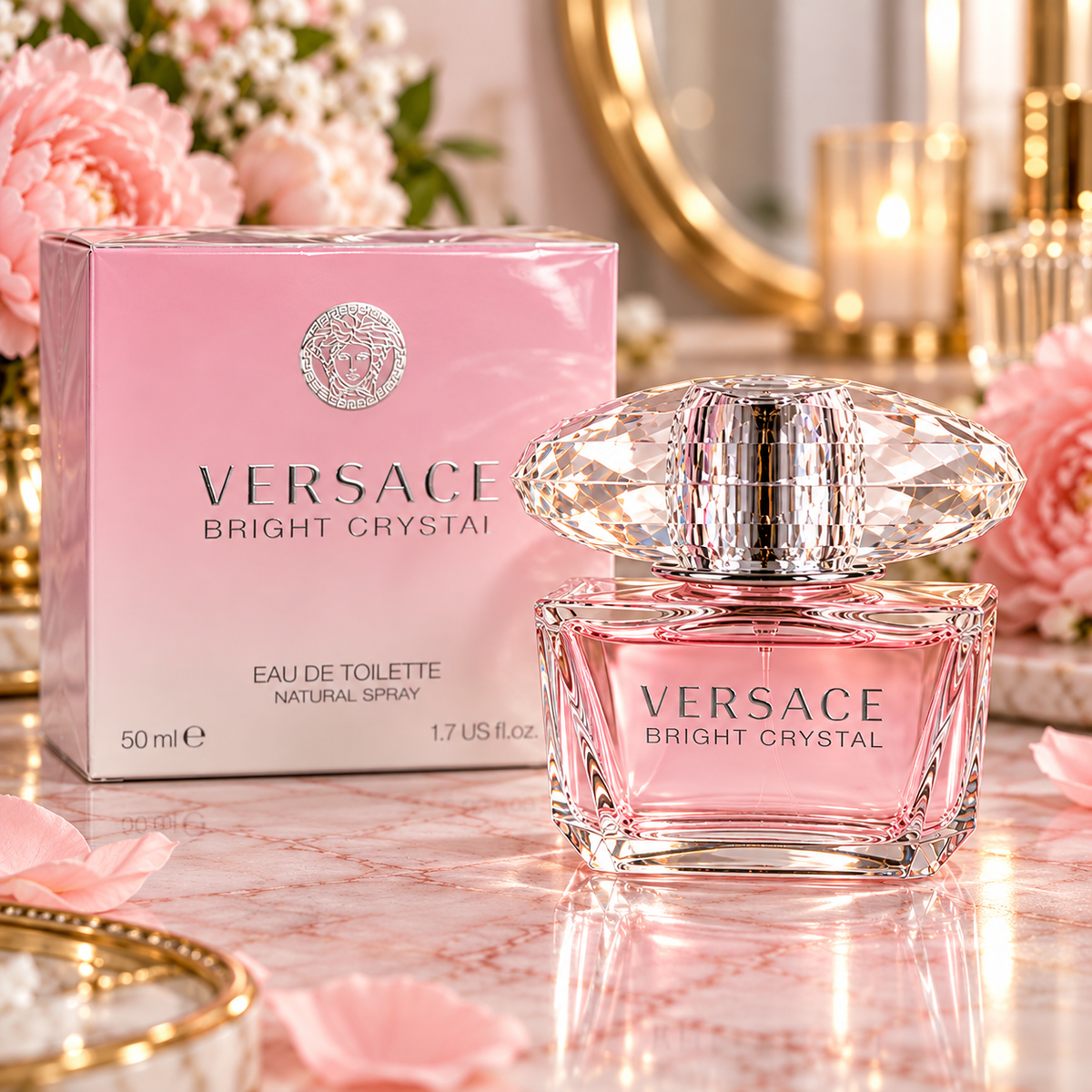 Versace Bright Crystal Eau de Toilette Spray – 50 mL / 1.7 fl oz