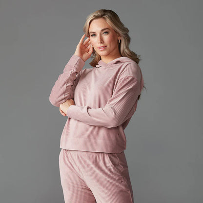 Sudadera con capucha Tavi Brushed Rib - Primrose