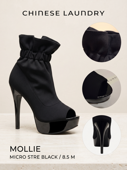 Chinese Laundry 'Mollie' Ruffle Peep-Toe Bootie
