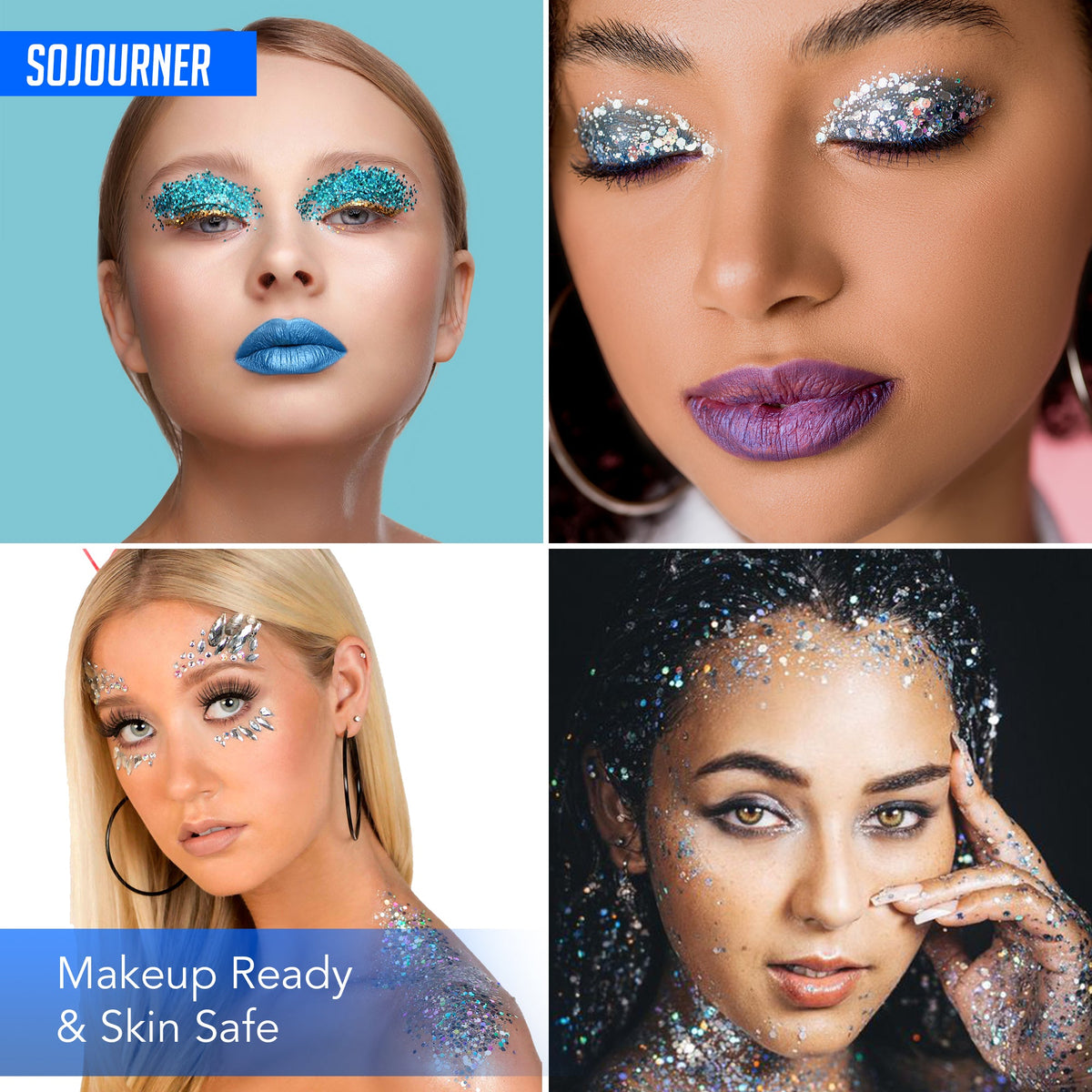16 pack + 1 Cosmetic Holographic Body Glitter