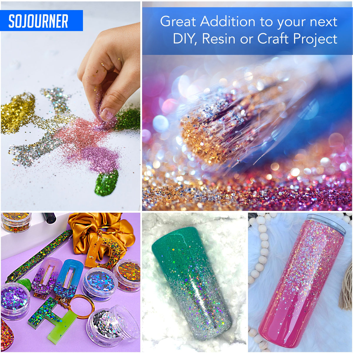 16 pack + 1 Cosmetic Holographic Body Glitter